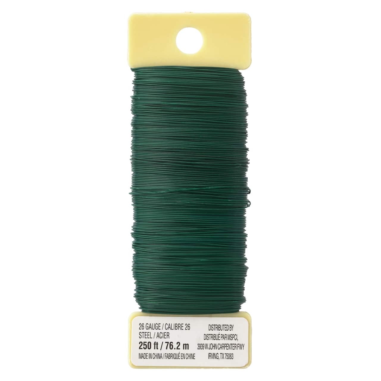 40 Pack: 26 Gauge Green Floral Paddle Wire by Ashland®